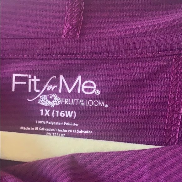 Deep plum athletic top - Picture 2 of 2